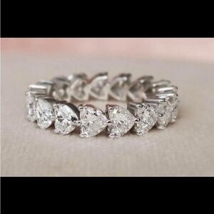 Diamond Heart eternity band S925
